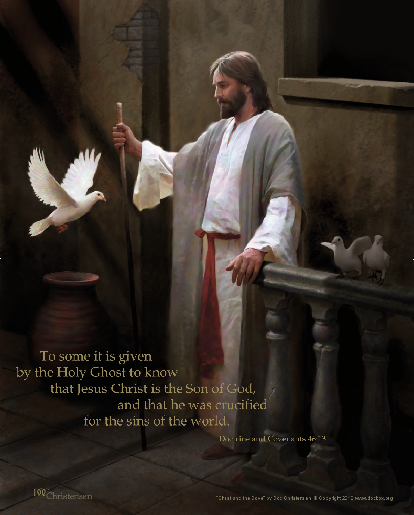 Special Order 5x7 Christ and the Dove