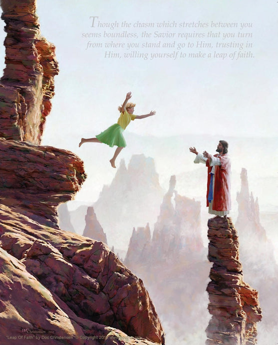 Leap of Faith by Doc Christensen 11x14, 8x10 or Postcard Size