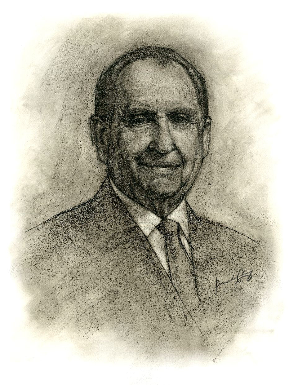 Thomas S. Monson - by Brendan Clary - 7x5