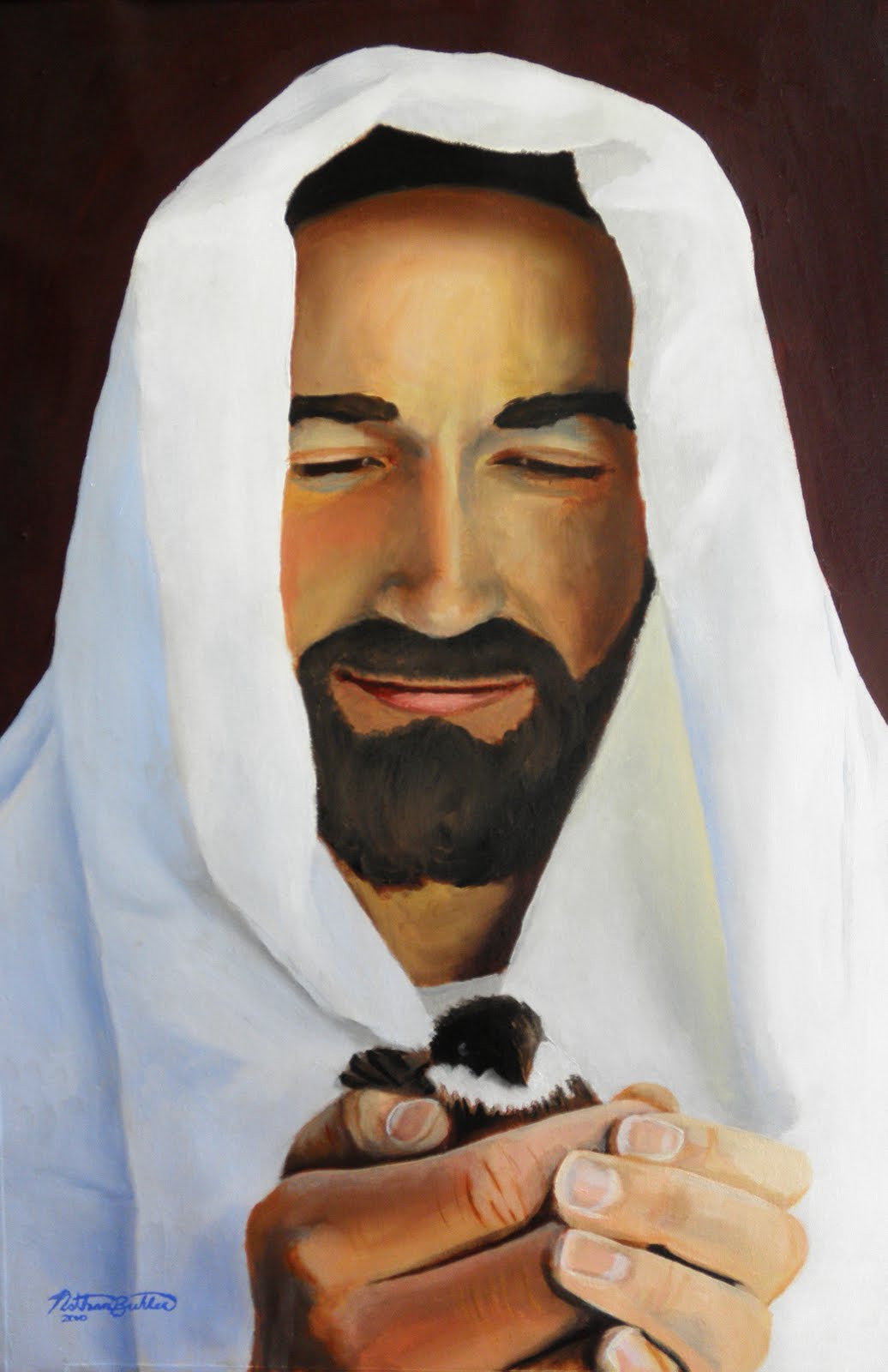 Christ and The Sparrow - Various Sizes - by Nathan Buhler